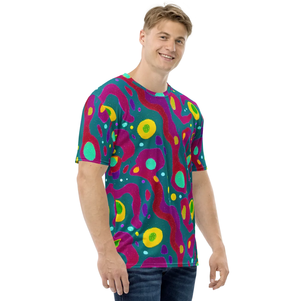 Aqua Psyche on Men's Crew Neck T-Shirt — Right