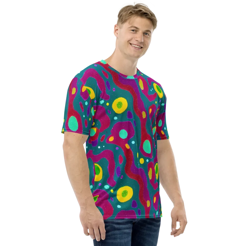 Aqua Psyche on Men's Crew Neck T-Shirt — Right