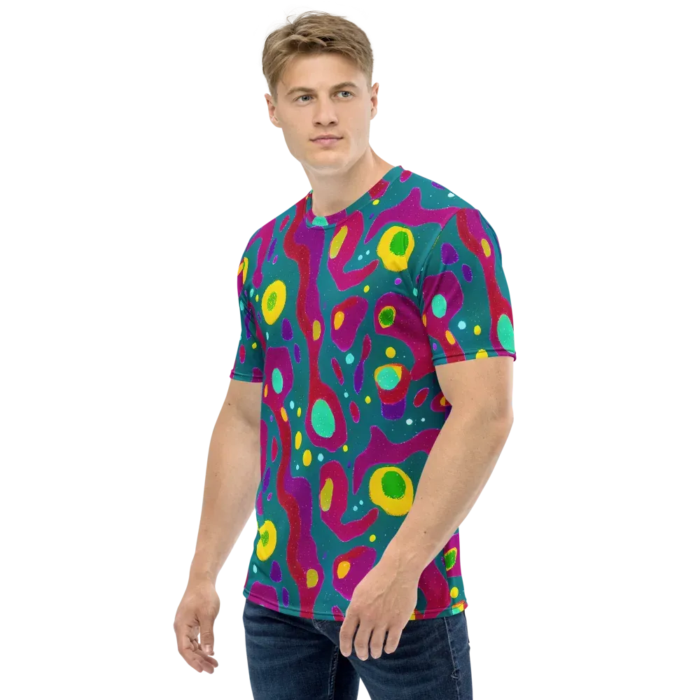 Aqua Psyche on Men's Crew Neck T-Shirt — Left
