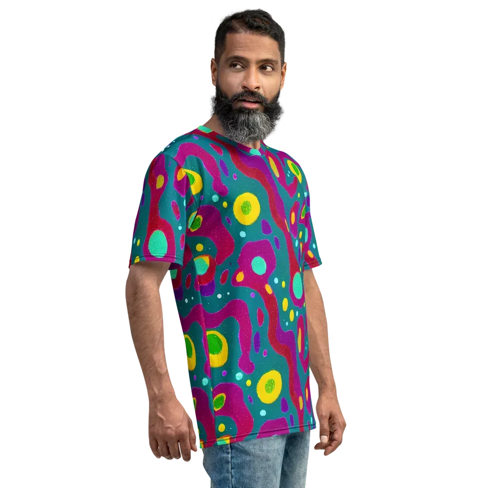 Aqua Psyche on Men's Crew Neck T-Shirt — Right