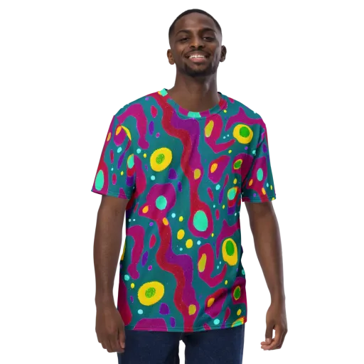 Aqua Psyche on a Men's Crew Neck T-Shirt