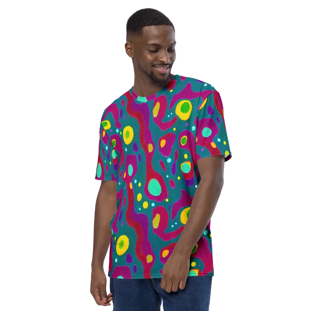 Aqua Psyche on Men's Crew Neck T-Shirt — Left