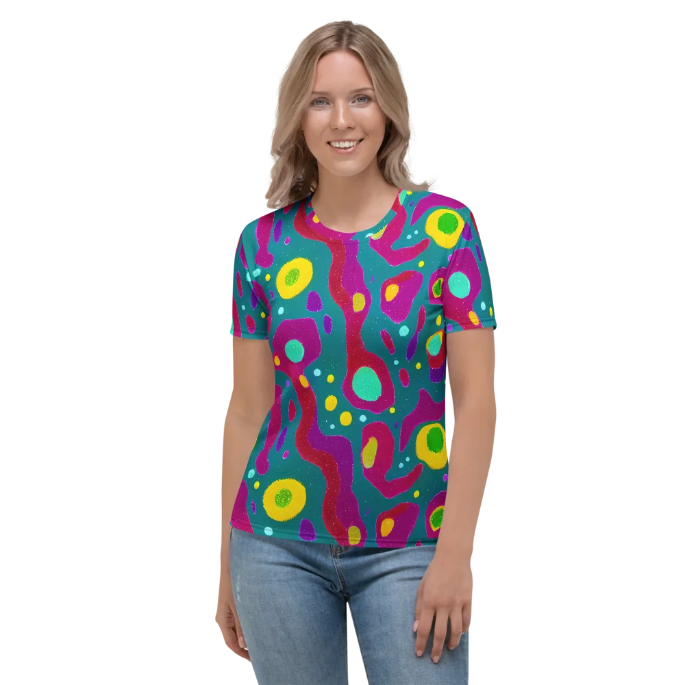 Aqua Psyche on Women's Crew Neck T-Shirt — Front