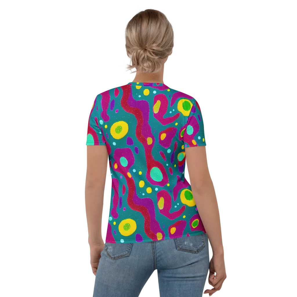 Aqua Psyche on Women's Crew Neck T-Shirt — Back