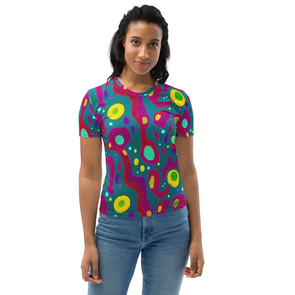 Aqua Psyche on Women's Crew Neck T-Shirt — Front