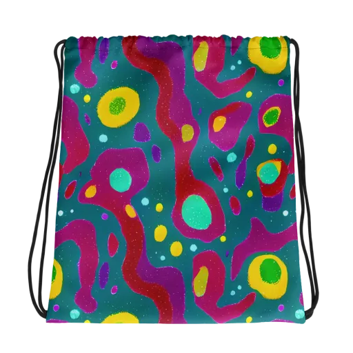 Aqua Psyche on a Drawstring Bag