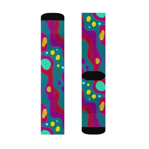 Aqua Psyche on a Socks