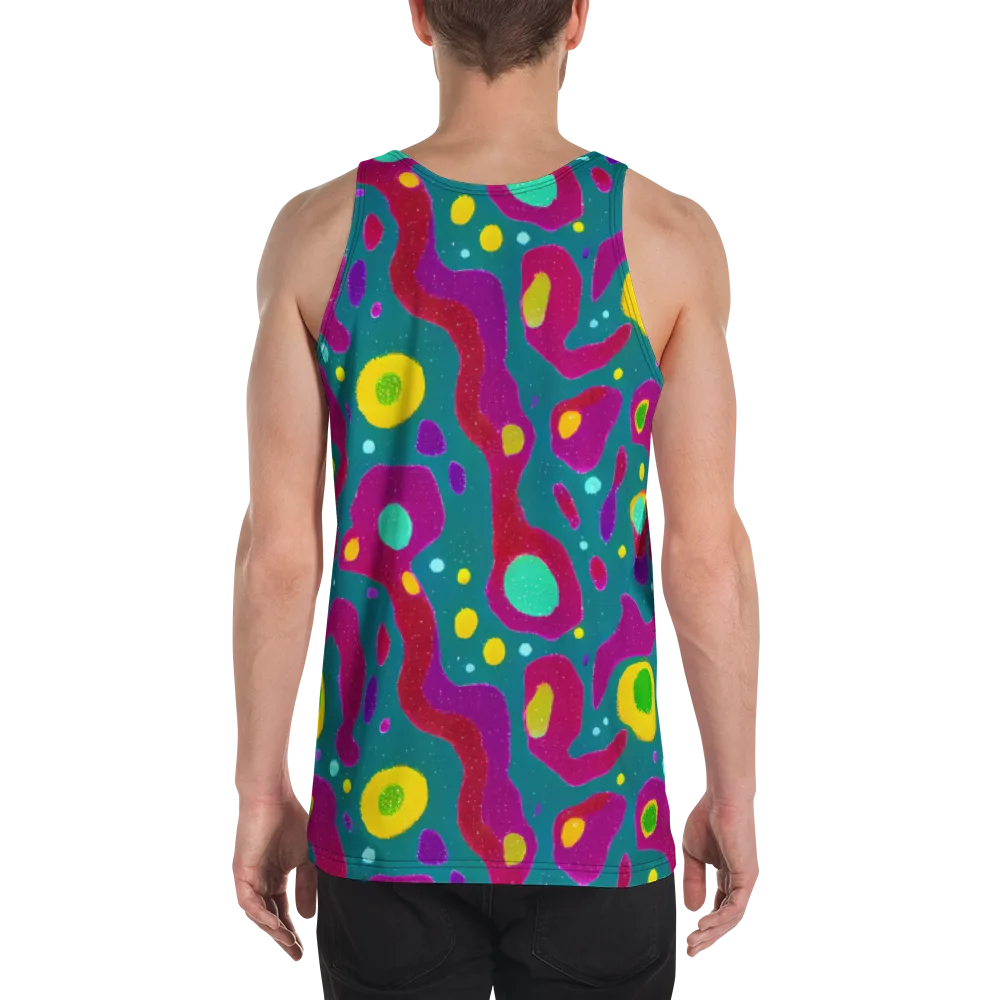 Aqua Psyche on Men's Tank Top — Back
