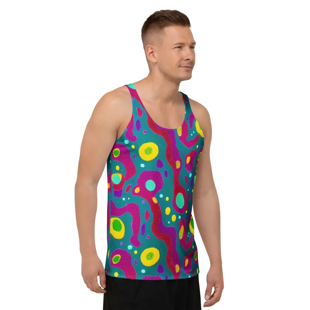 Aqua Psyche on Men's Tank Top — Right Front