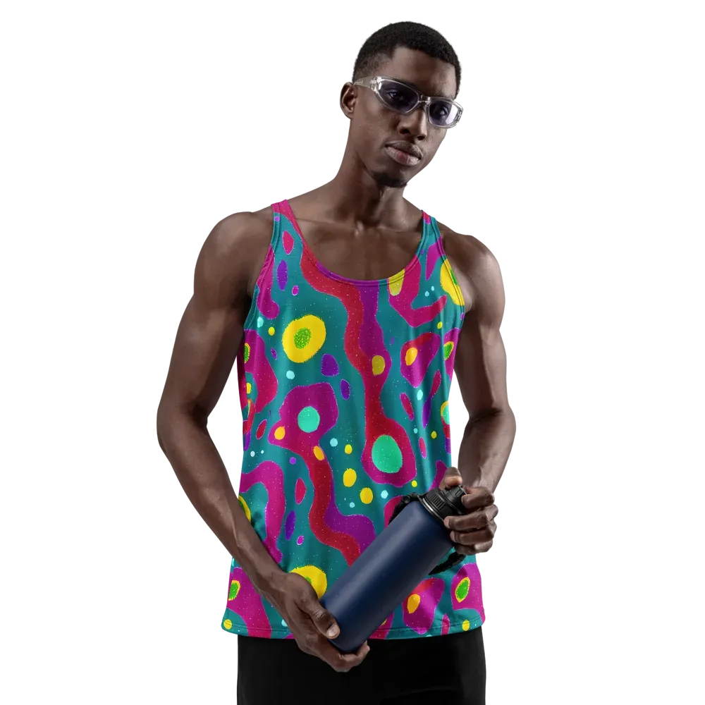 Aqua Psyche on Men's Tank Top — Front