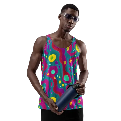Aqua Psyche on a Men's Tank Top