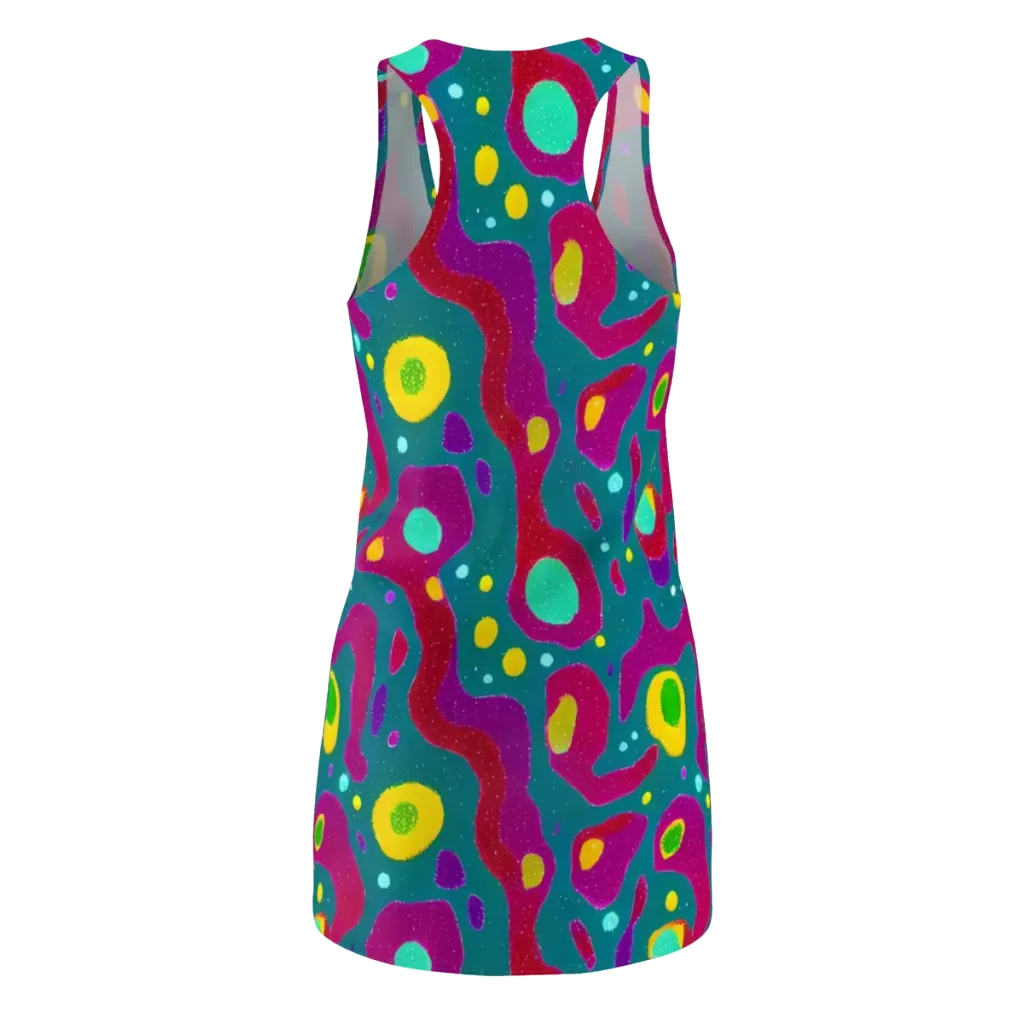 Aqua Psyche on Racerback Dress — Back