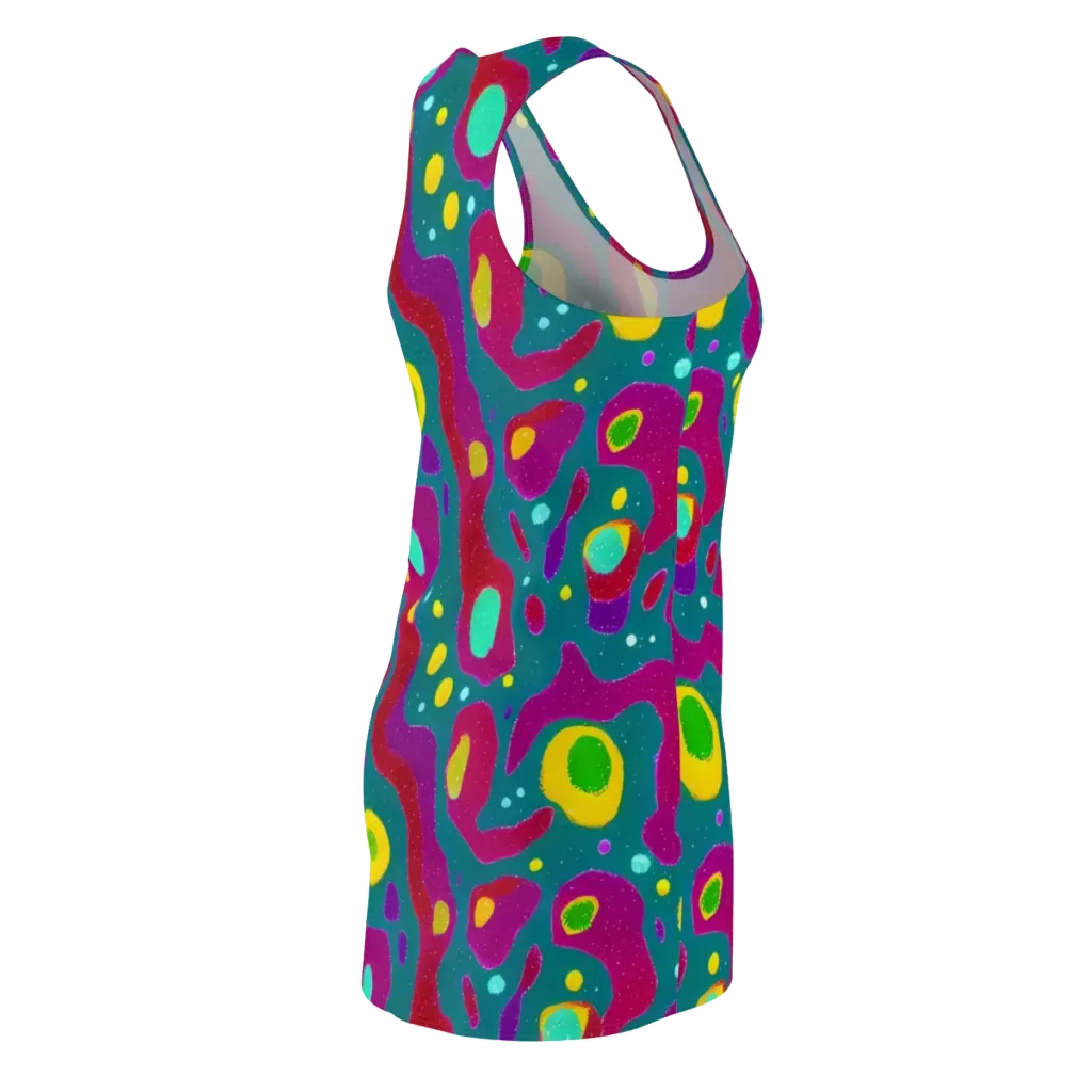 Aqua Psyche on Racerback Dress — Back Side