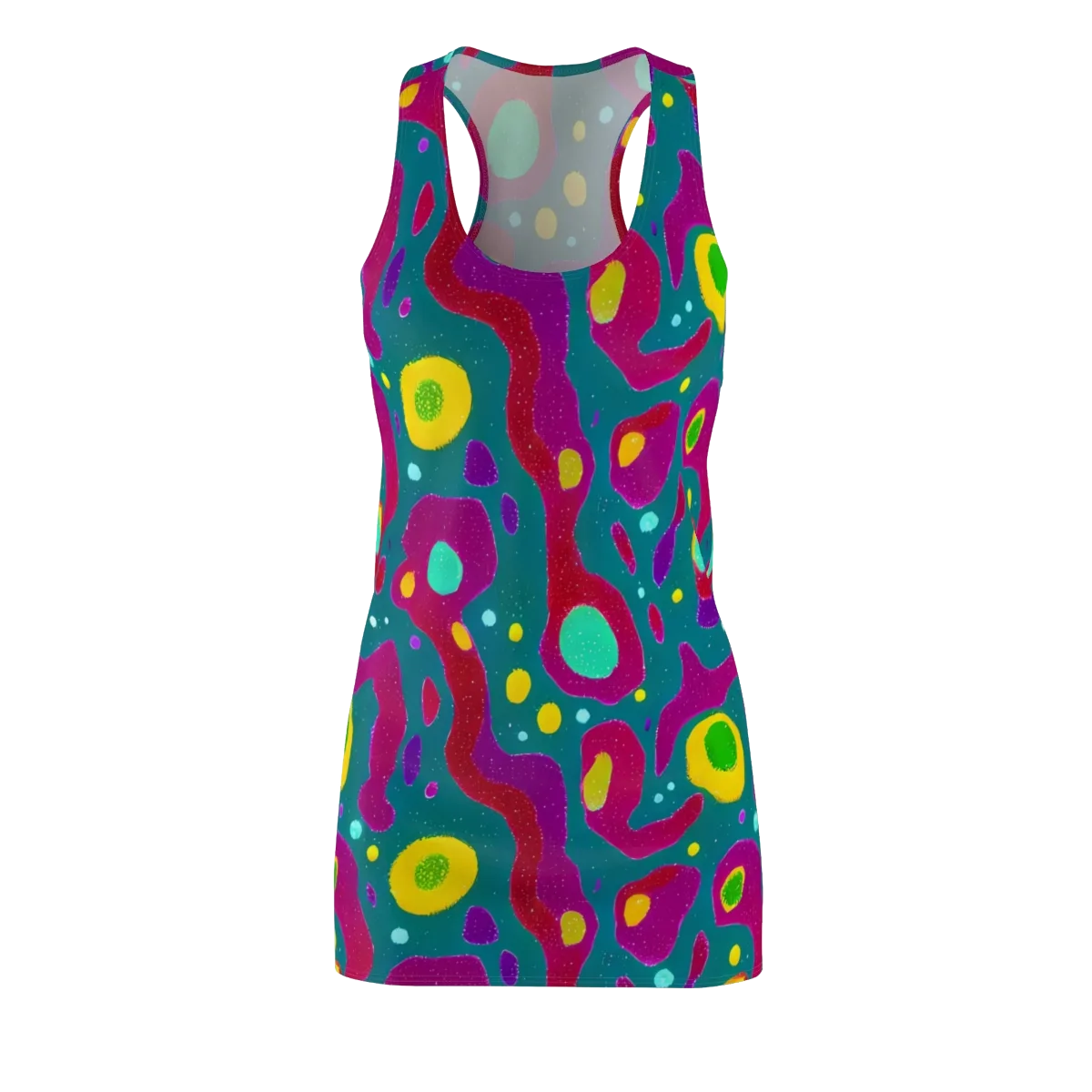 Aqua Psyche on Racerback Dress — Front