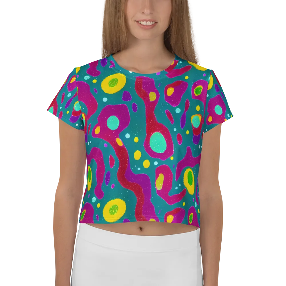 Aqua Psyche on Crop Tee — Front