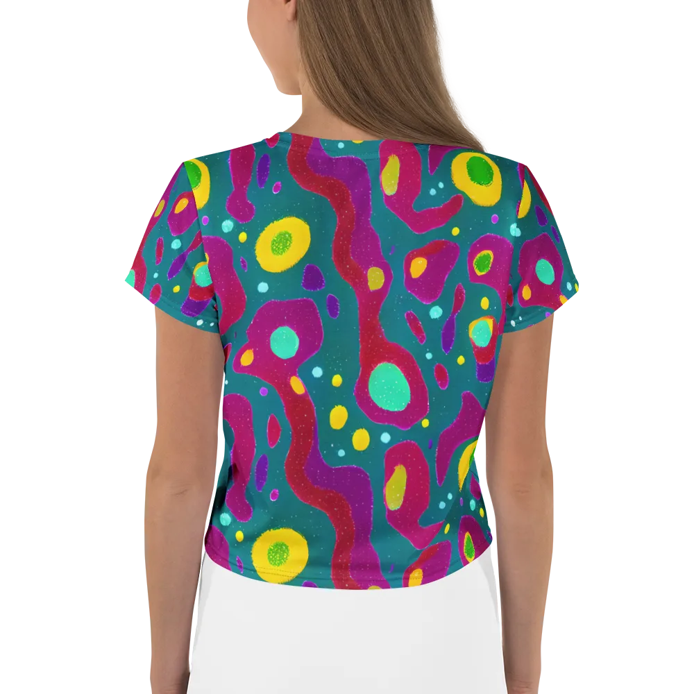 Aqua Psyche on Crop Tee — Back
