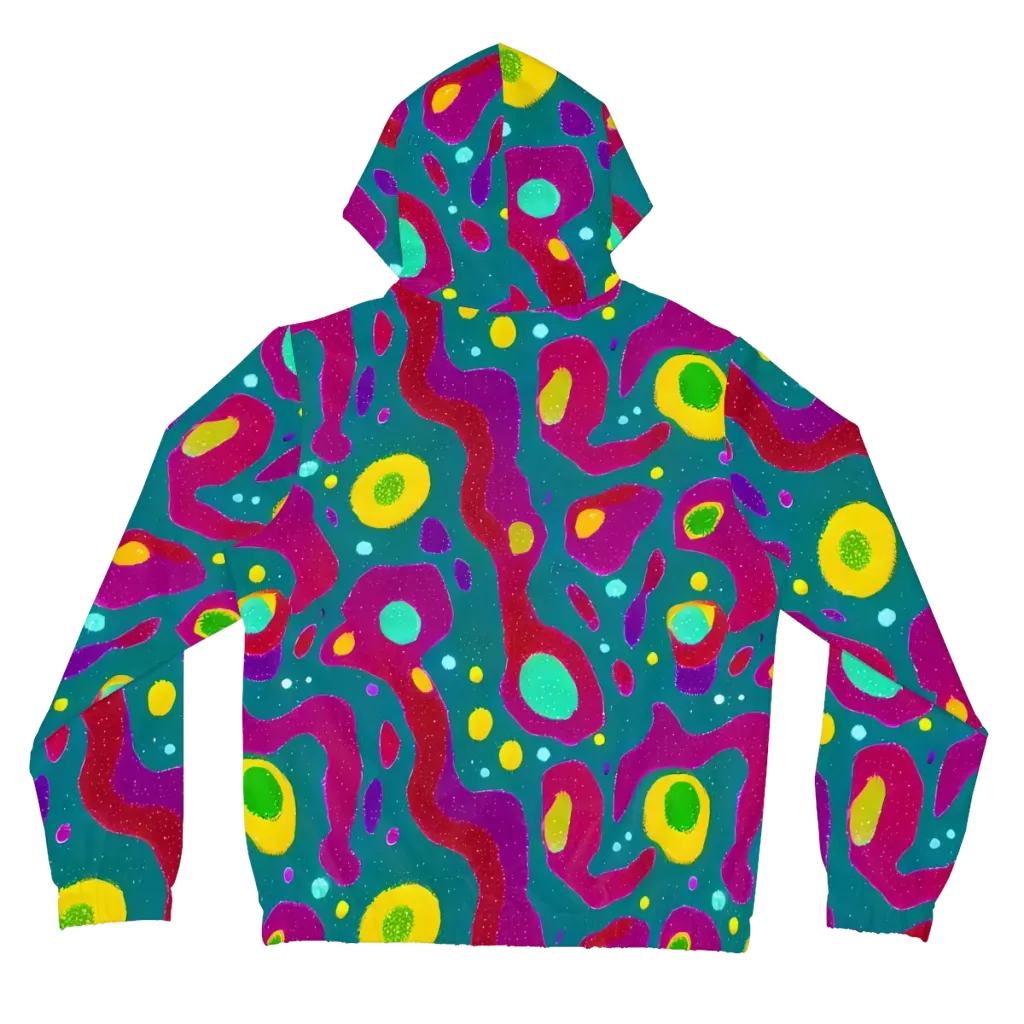 Aqua Psyche on Women's Full-Zip Hoodie — Back