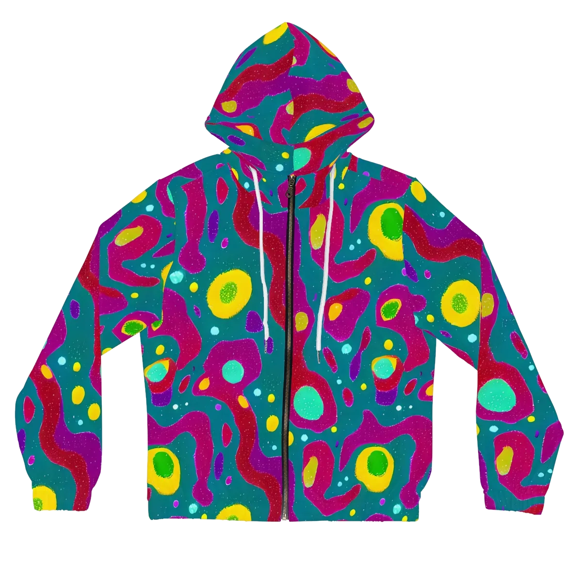 Aqua Psyche on Women's Full-Zip Hoodie — Front