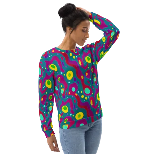Aqua Psyche on a Sweatshirt