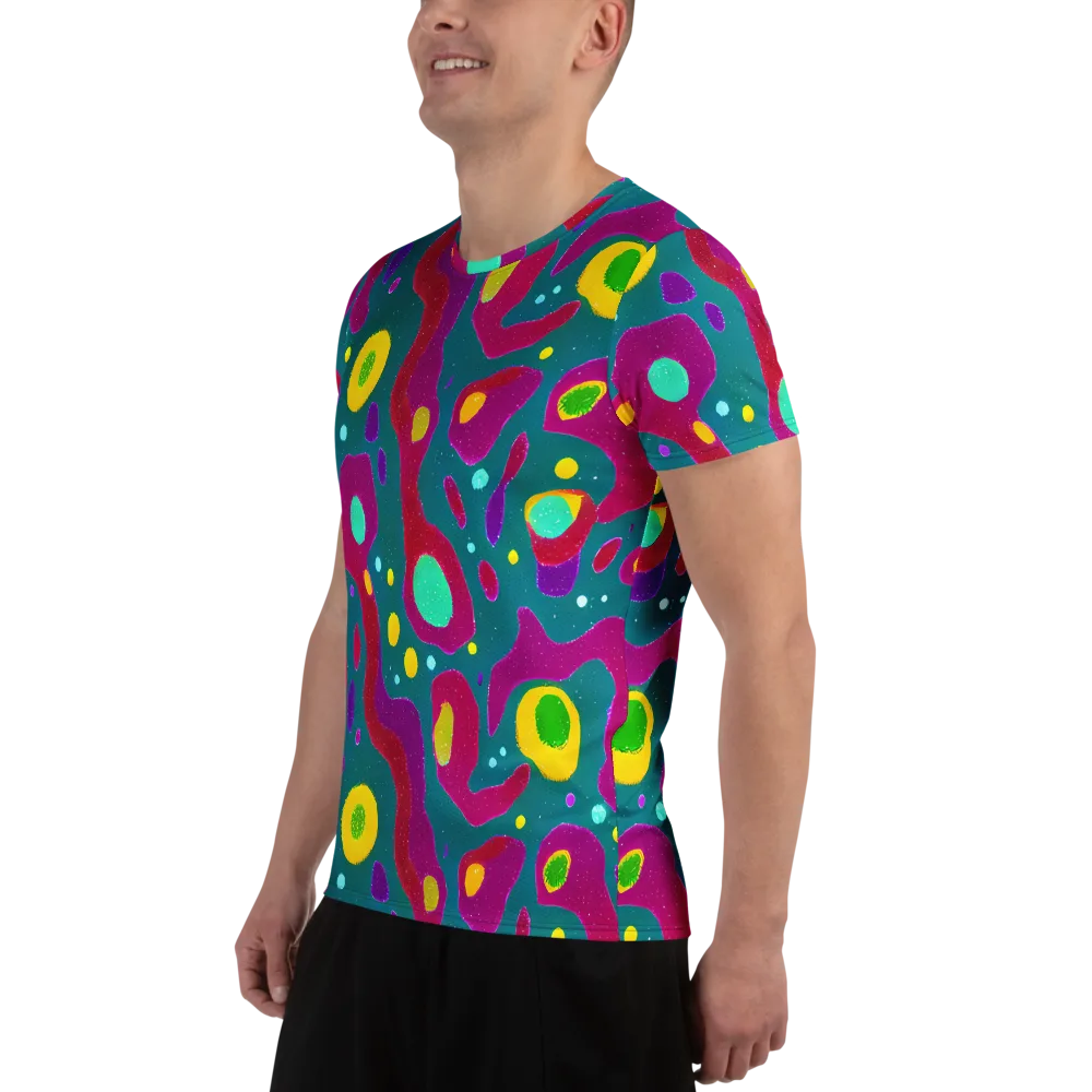 Aqua Psyche on Men's Athletic T-Shirt — Left
