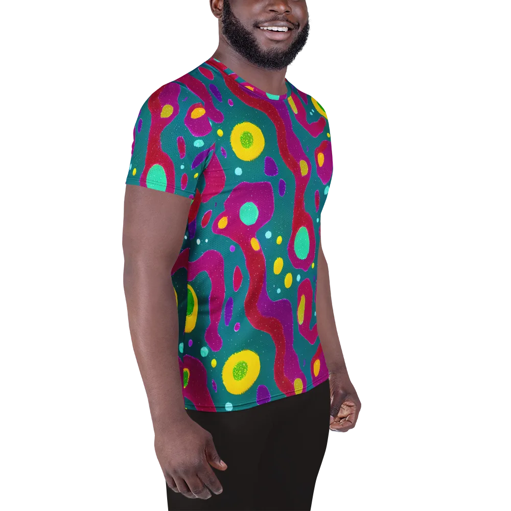 Aqua Psyche on Men's Athletic T-Shirt — Right
