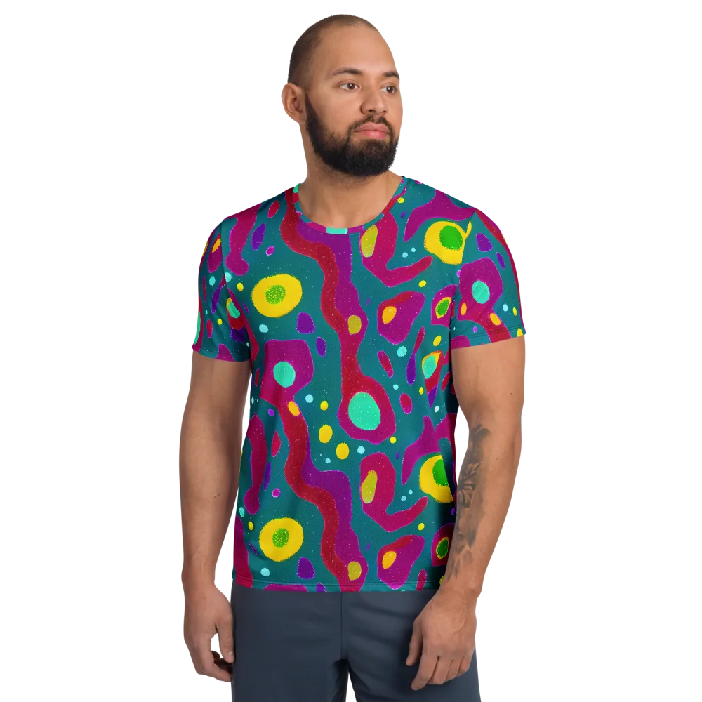 Aqua Psyche on Men's Athletic T-Shirt — Front