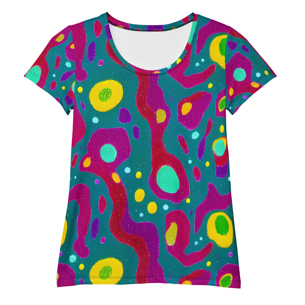 Aqua Psyche on Women's Athletic T-Shirt — Front