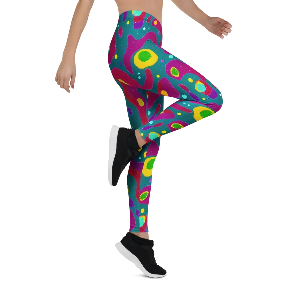 Aqua Psyche on Leggings — Right