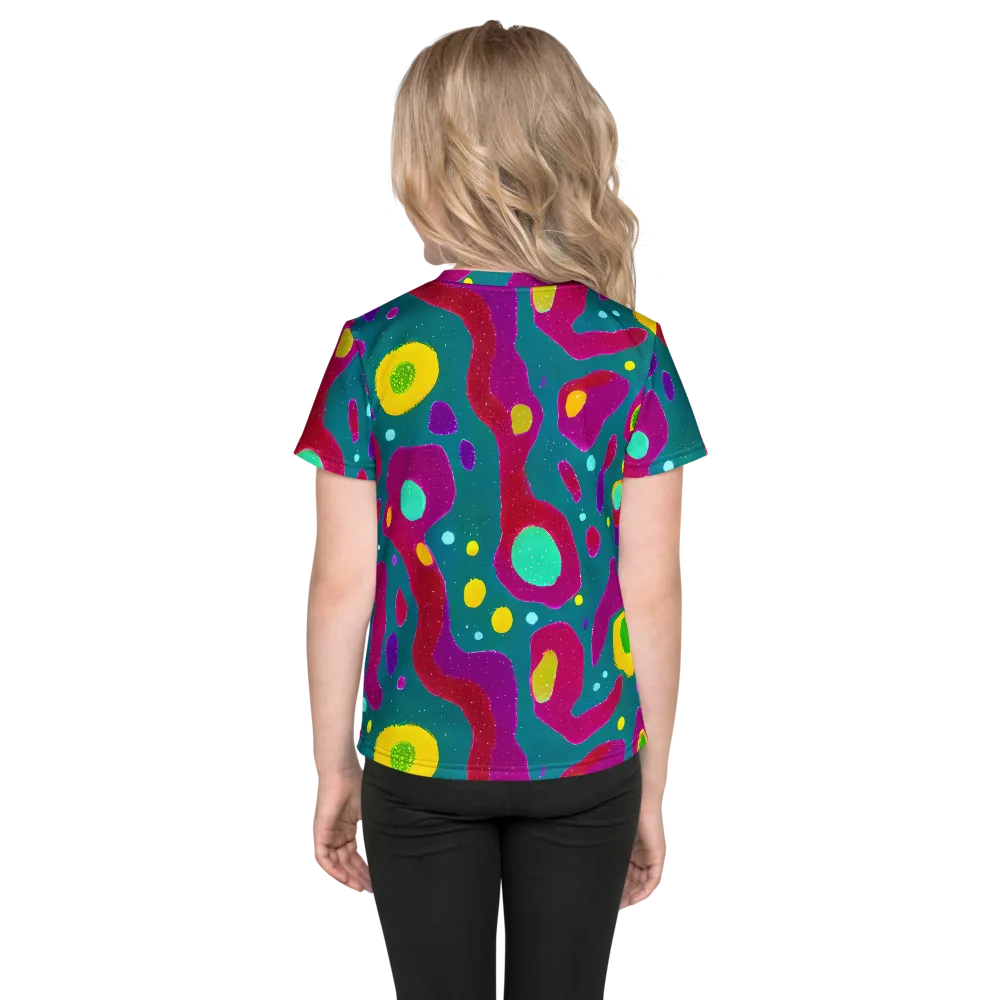 Aqua Psyche on Kids Crew Neck T-Shirt — Back