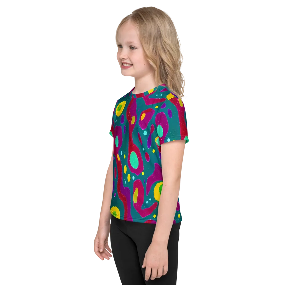 Aqua Psyche on Kids Crew Neck T-Shirt — Left