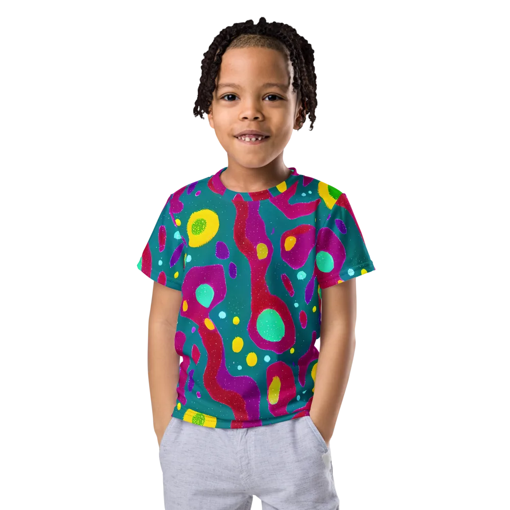 Aqua Psyche on Kids Crew Neck T-Shirt — Front