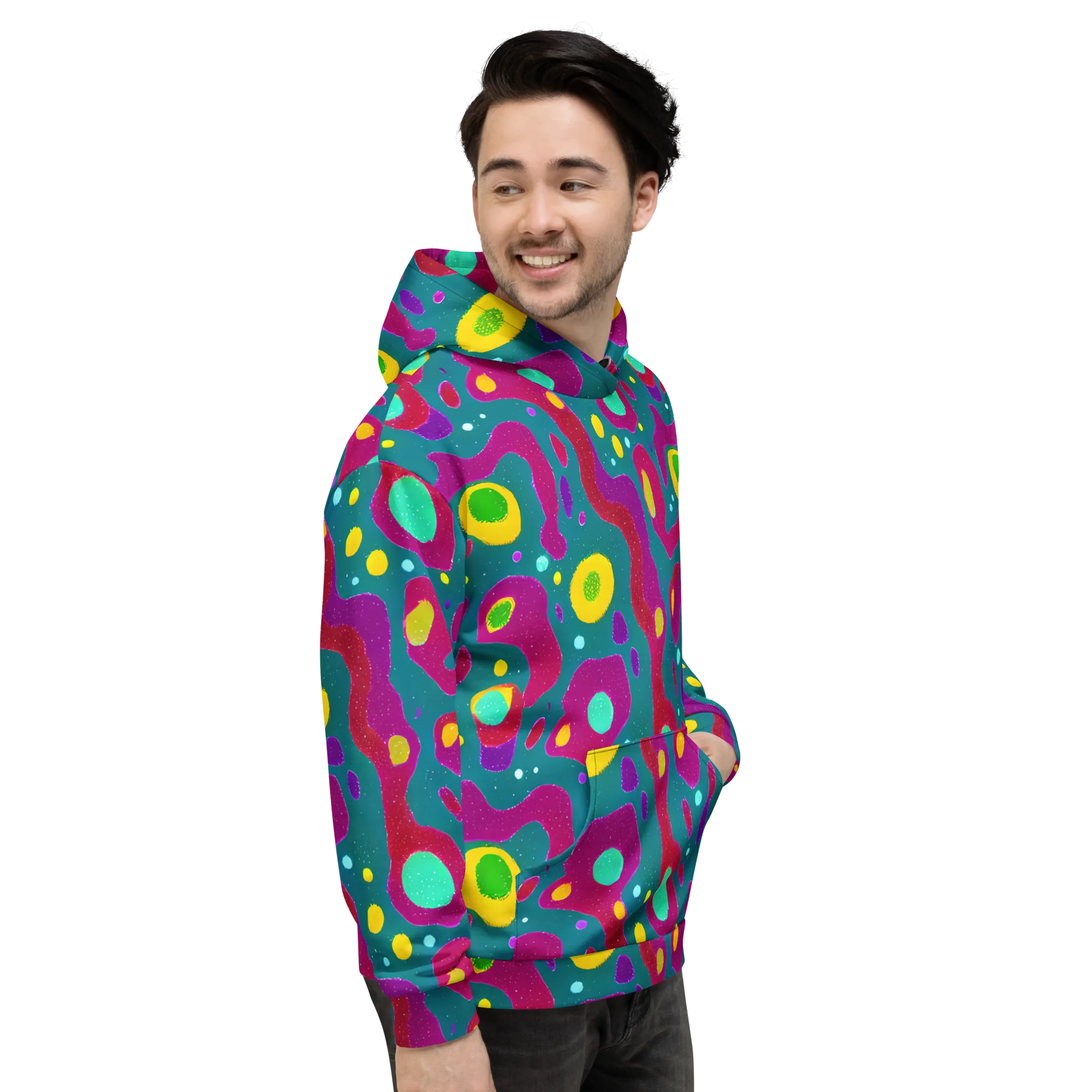 Aqua Psyche on Hoodie — Right