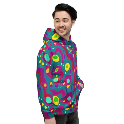 Aqua Psyche on a Hoodie