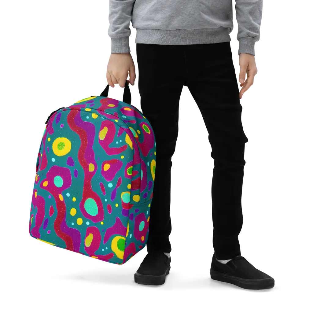 Aqua Psyche on Minimalist Backpack — Zoomed-in