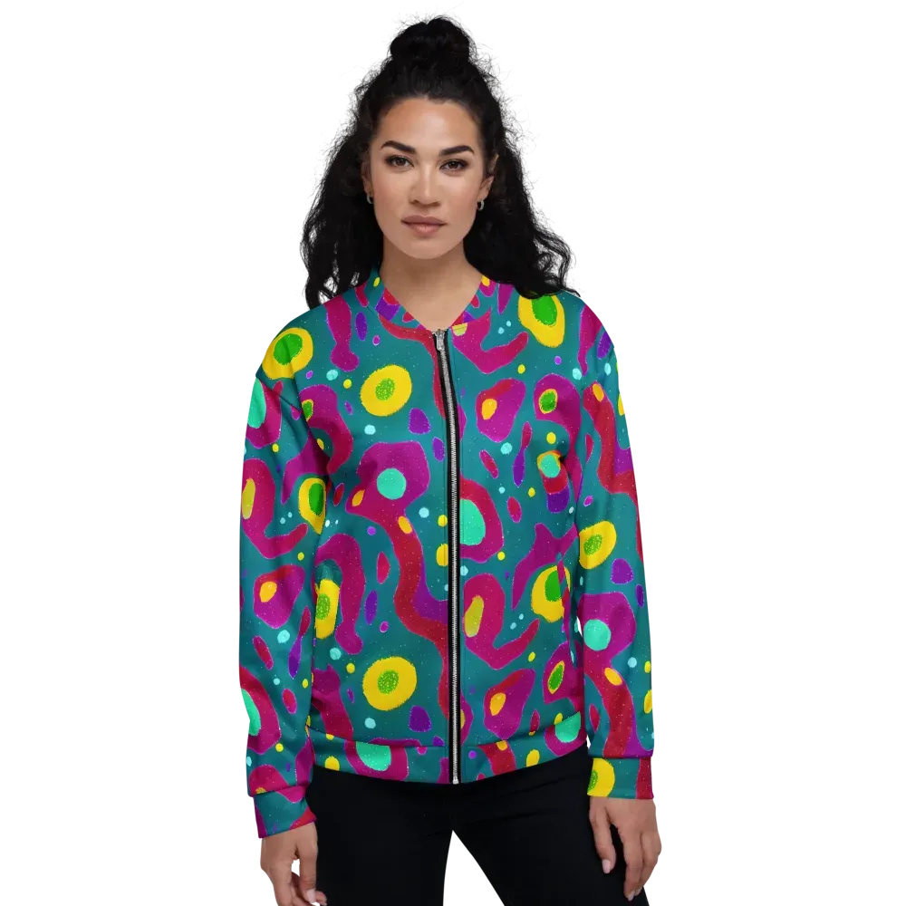 Aqua Psyche on Bomber Jacket — Front