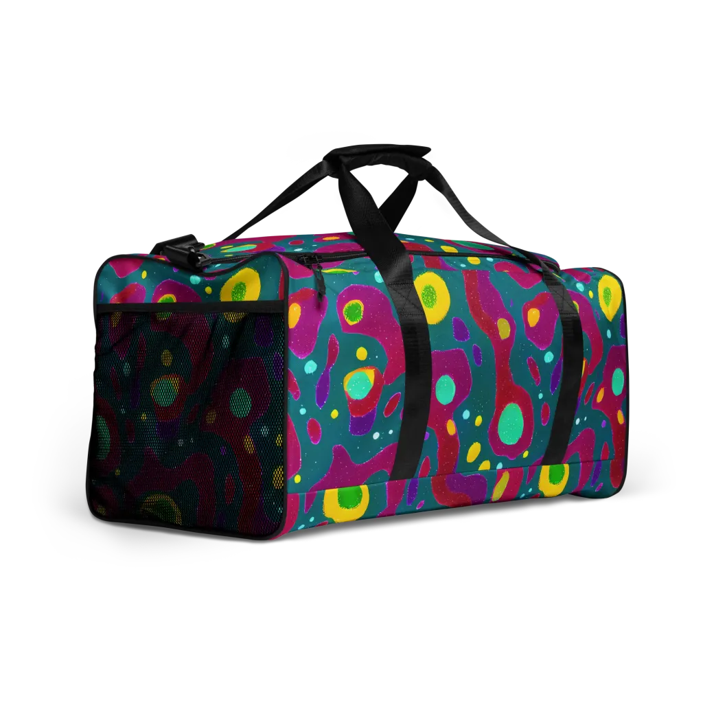 Aqua Psyche on Duffle Bag — Right Front