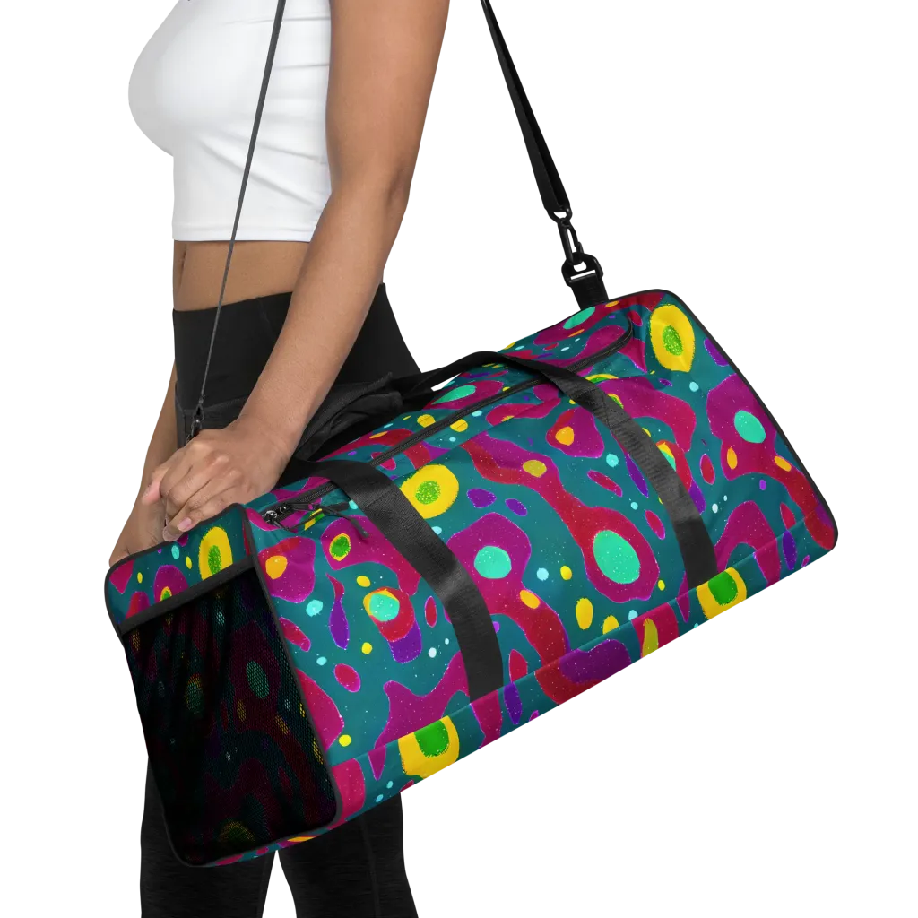 Aqua Psyche on Duffle Bag — Front