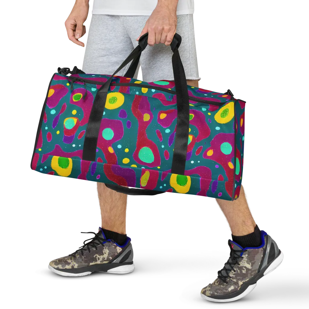 Aqua Psyche on Duffle Bag — Front