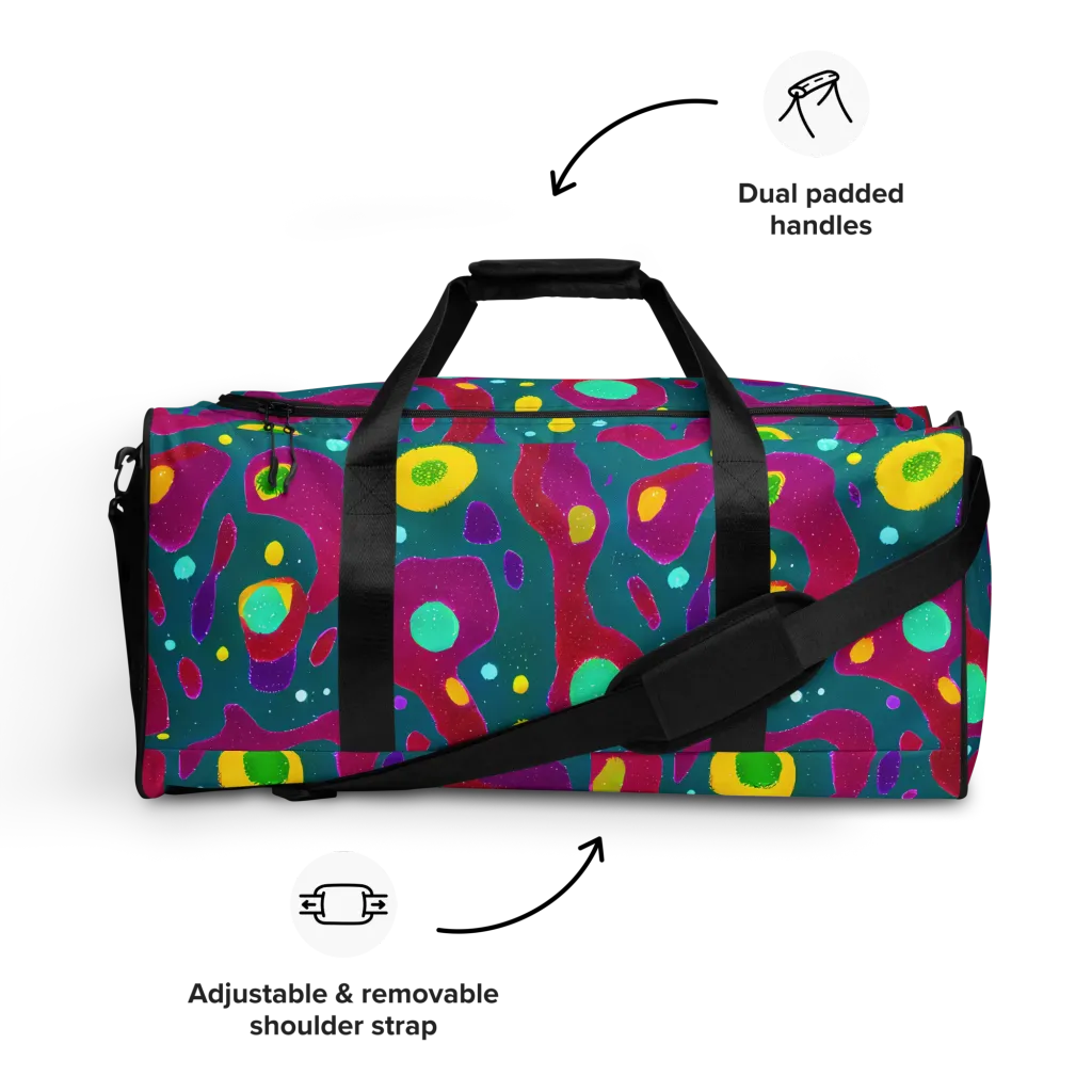 Aqua Psyche on Duffle Bag — Front