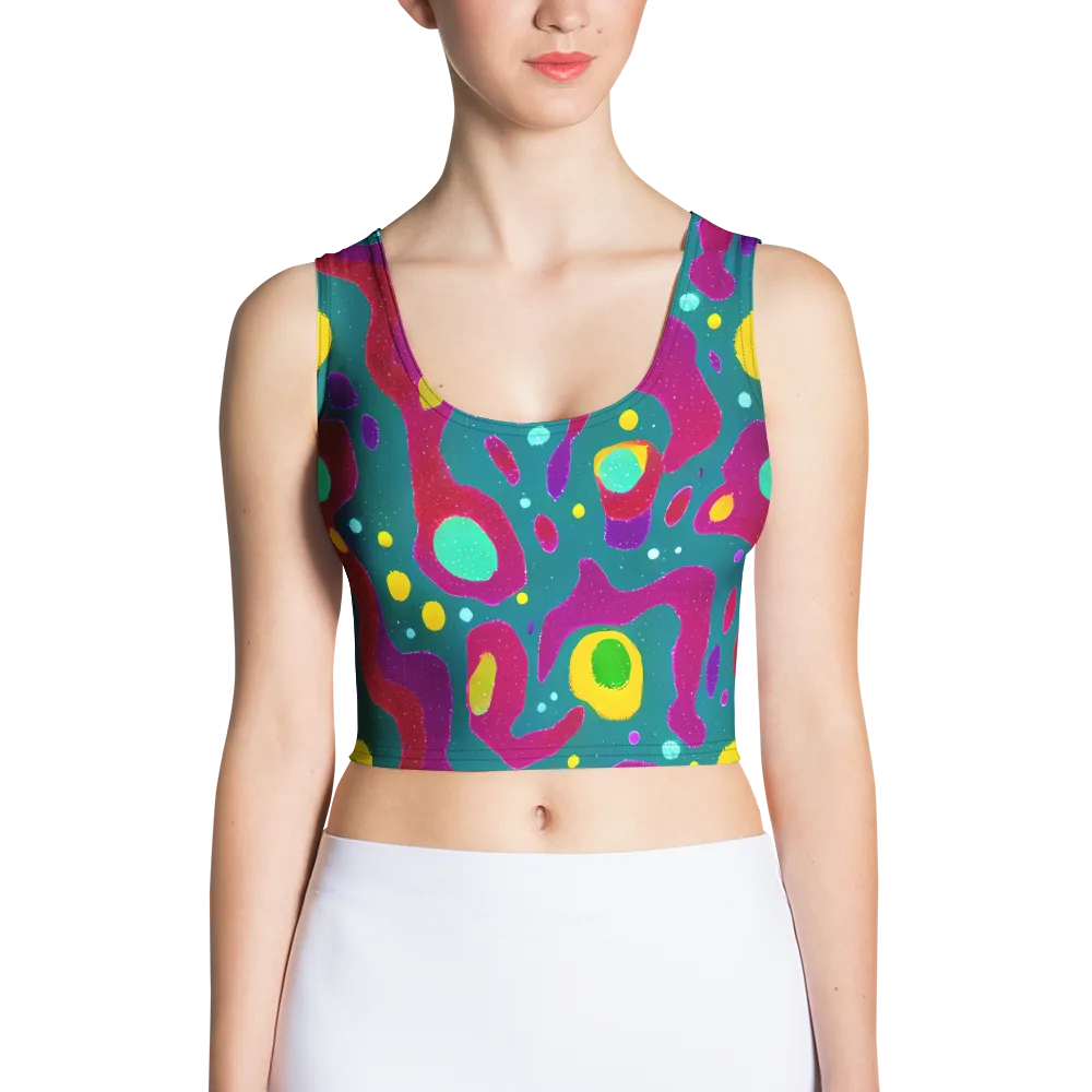 Aqua Psyche on Crop Top — Front