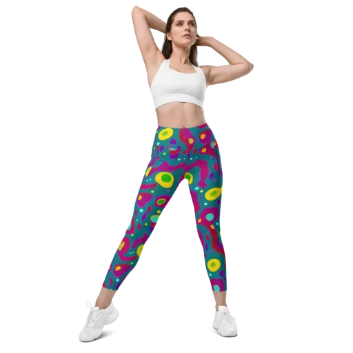 Aqua Psyche on a Leggings with Pockets