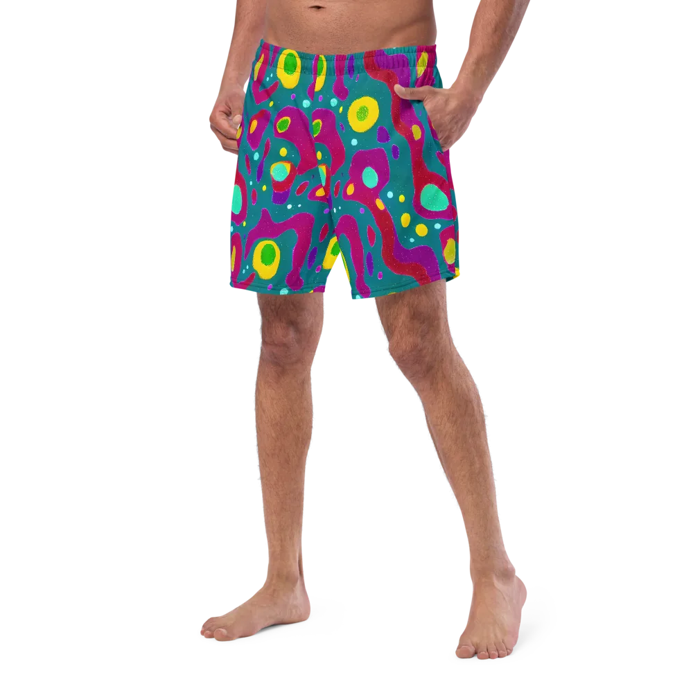 Aqua Psyche on Swim Trunks — Left Front