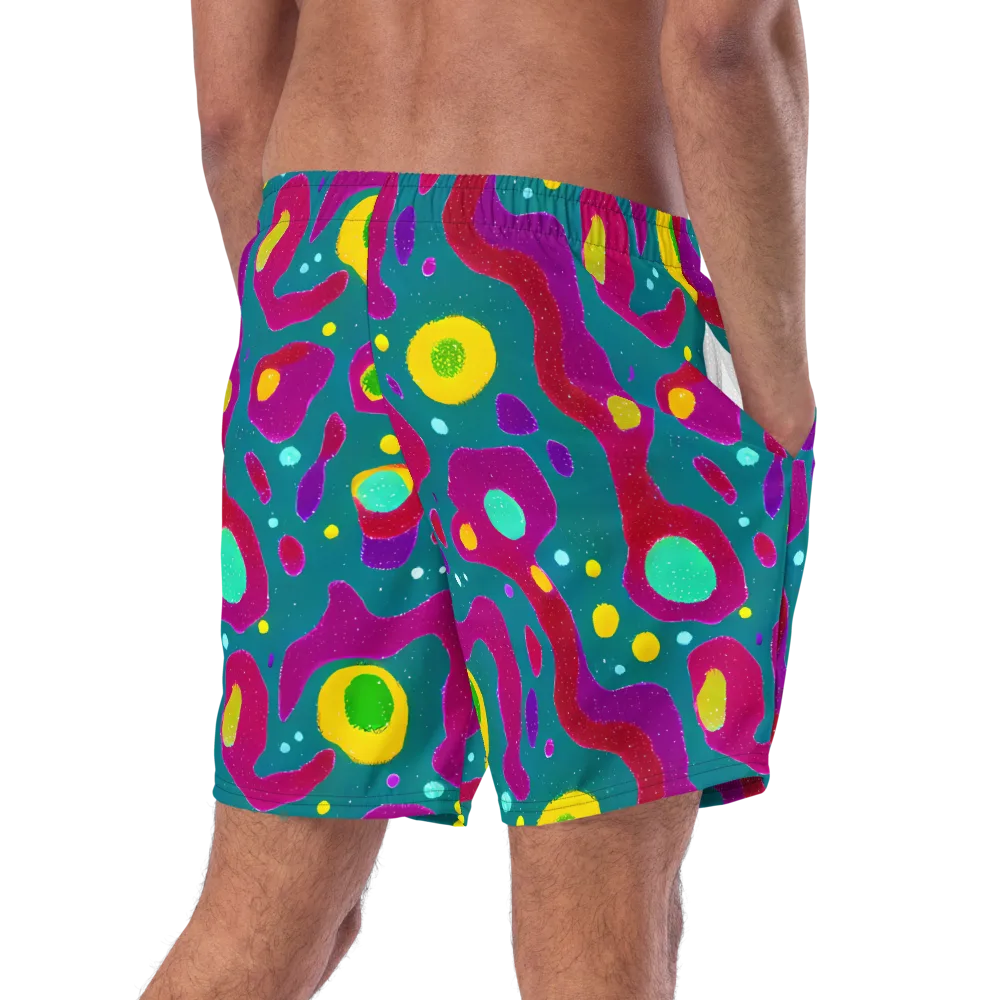 Aqua Psyche on Swim Trunks — Right Back