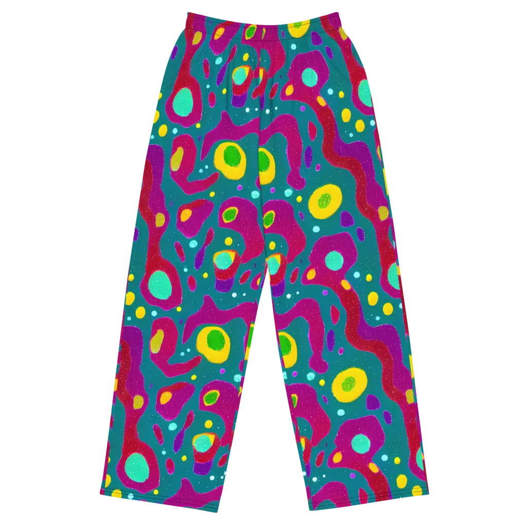 Aqua Psyche on Wide-Leg Pants — Front