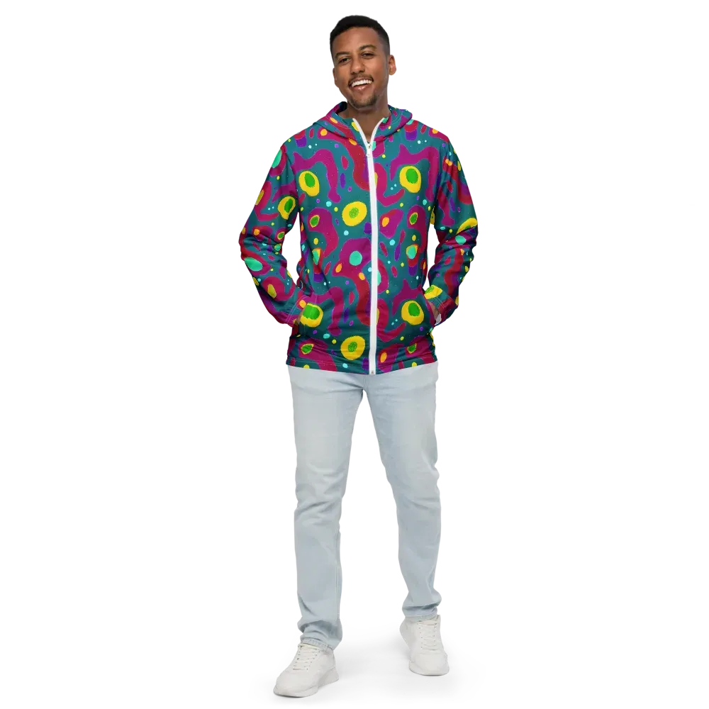 Aqua Psyche on Men's Windbreaker — Front