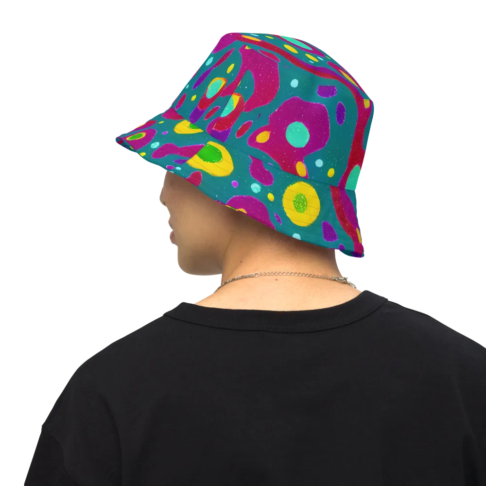 Aqua Psyche on Reversible Bucket Hat — Back Inside