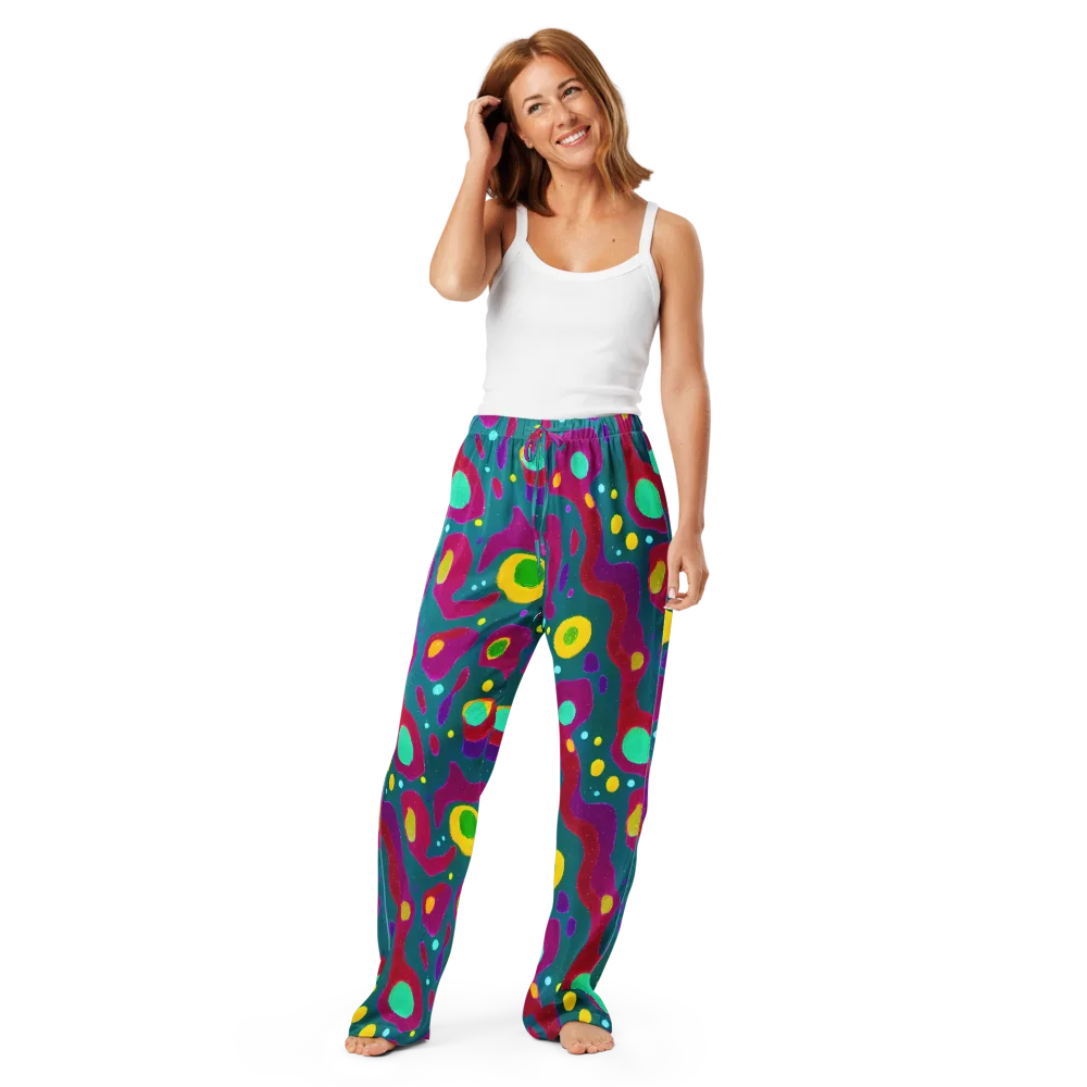 Aqua Psyche on Women's Pajama Pants — Front