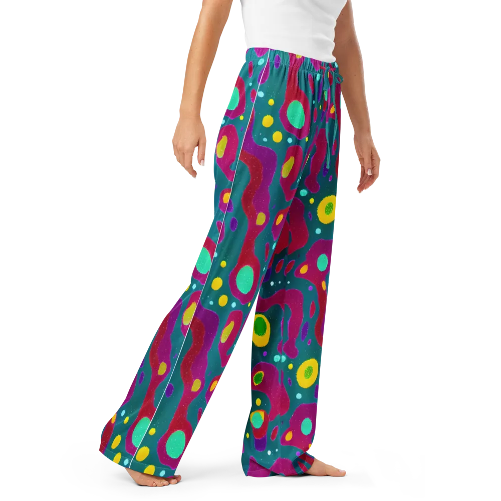 Aqua Psyche on Women's Pajama Pants — Right Front