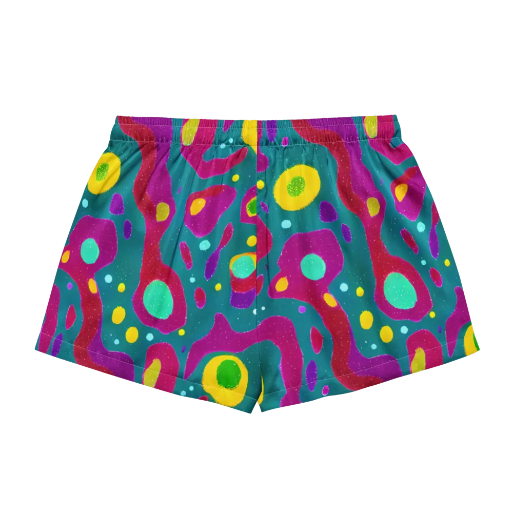 Aqua Psyche on Women's Pajama Shorts — Back