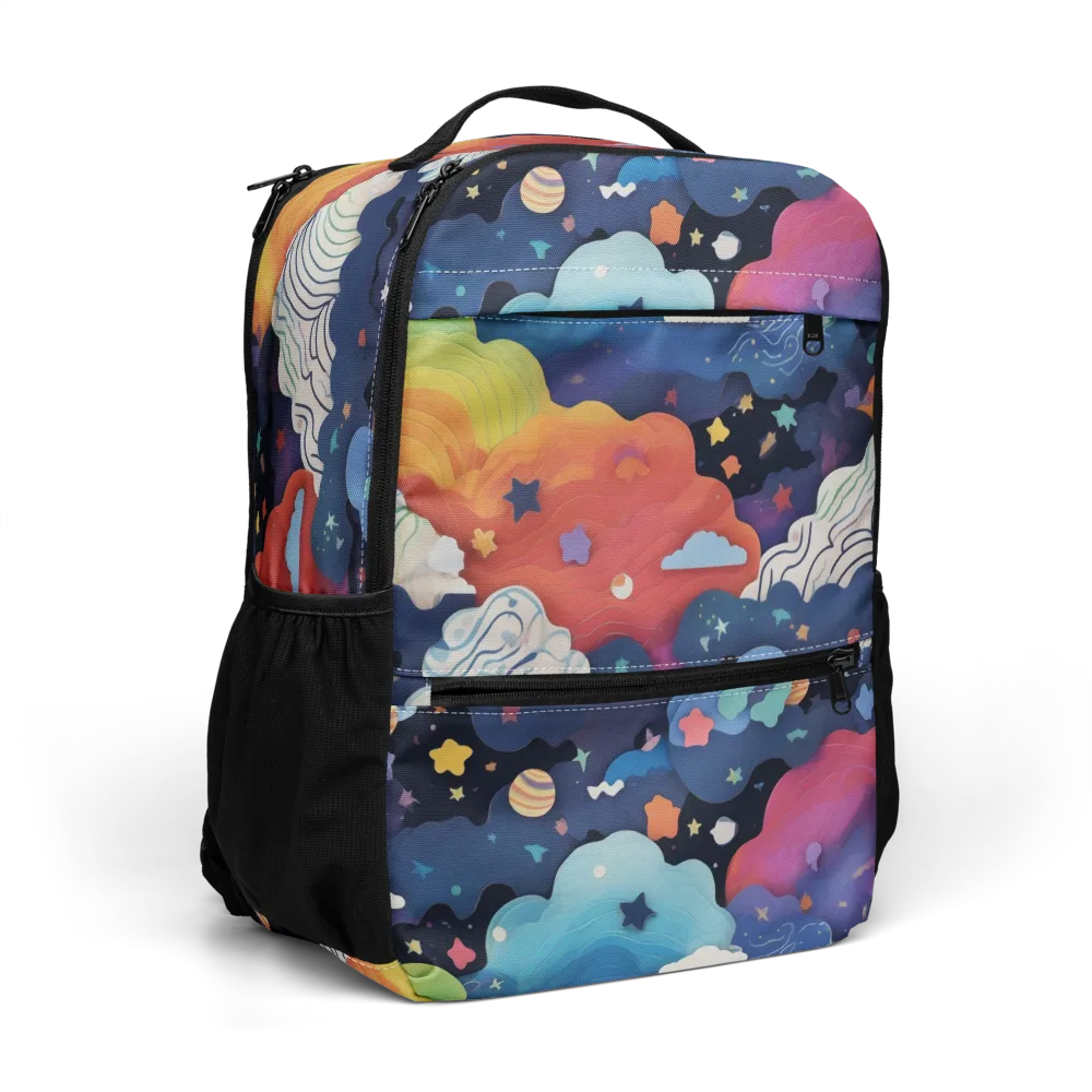 Nebula Rainbow on Utility Backpack — Right Front